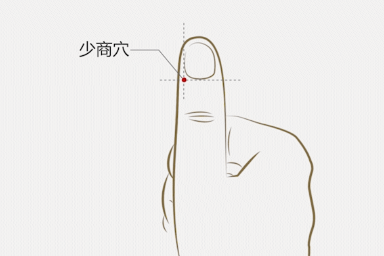 少商穴位置图