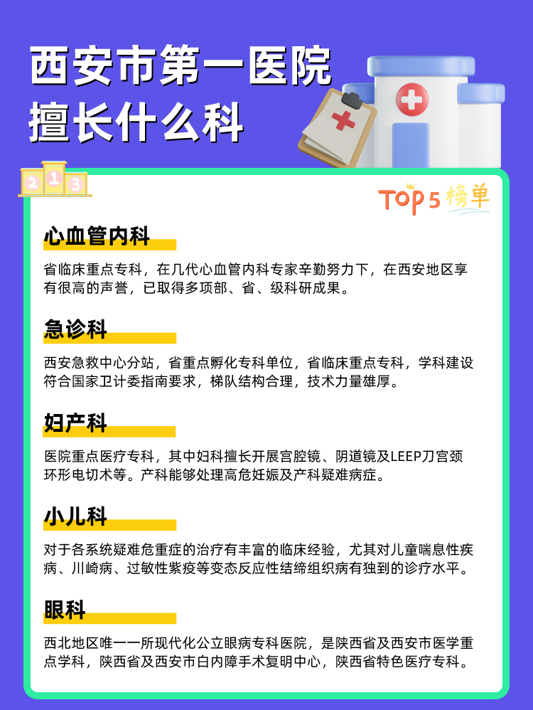 西安市第一医院擅长什么科