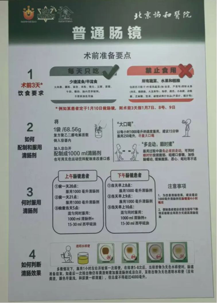 北京协和医院胃镜检查流程(附图)
