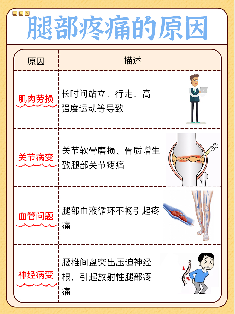 一文解析：腿部疼痛的原因