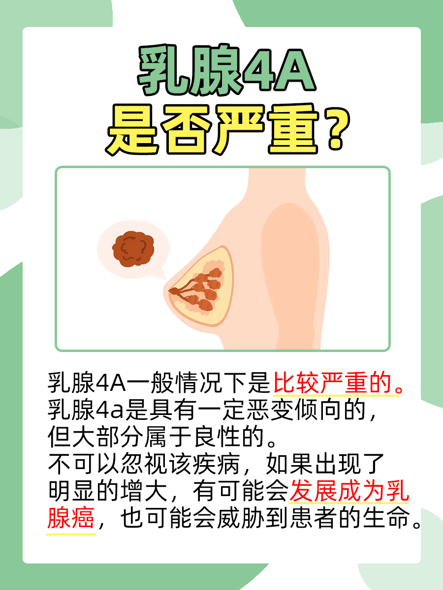 乳腺4A，你了解它的严重性吗