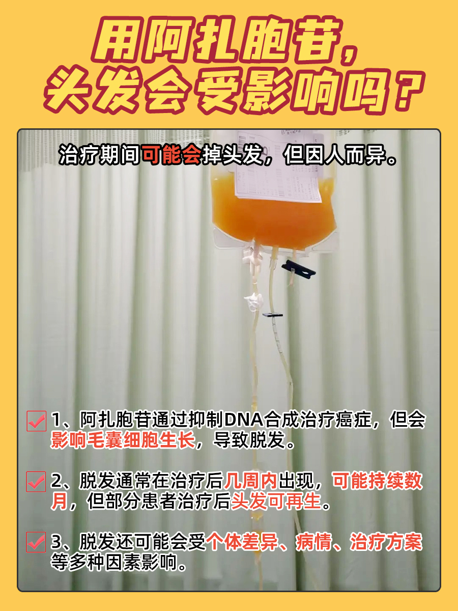 阿扎胞苷使用者，你的头发还好吗？