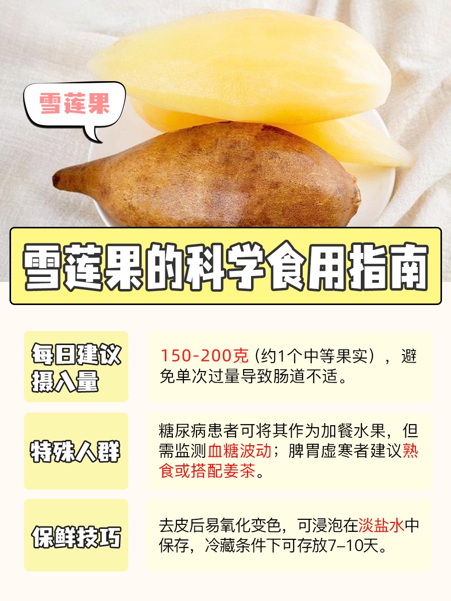 地下水果之王—雪莲果的功效和作用
