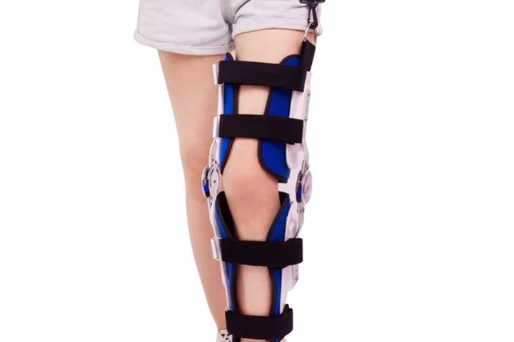 腿骨折脚踝足支具图
