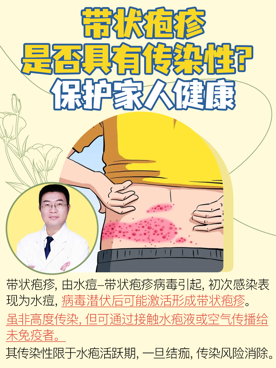 带状疱疹是否具有传染性?保护家人健康