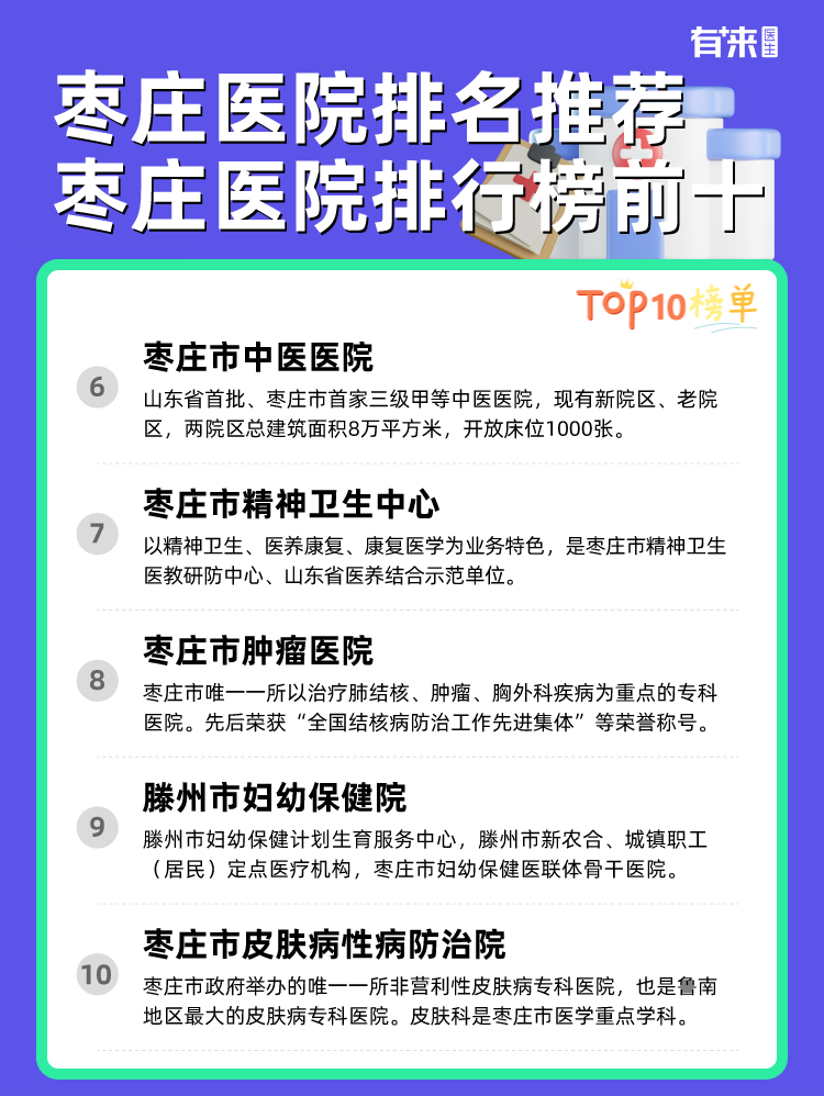 枣庄医院排名推荐 枣庄医院排行榜前十