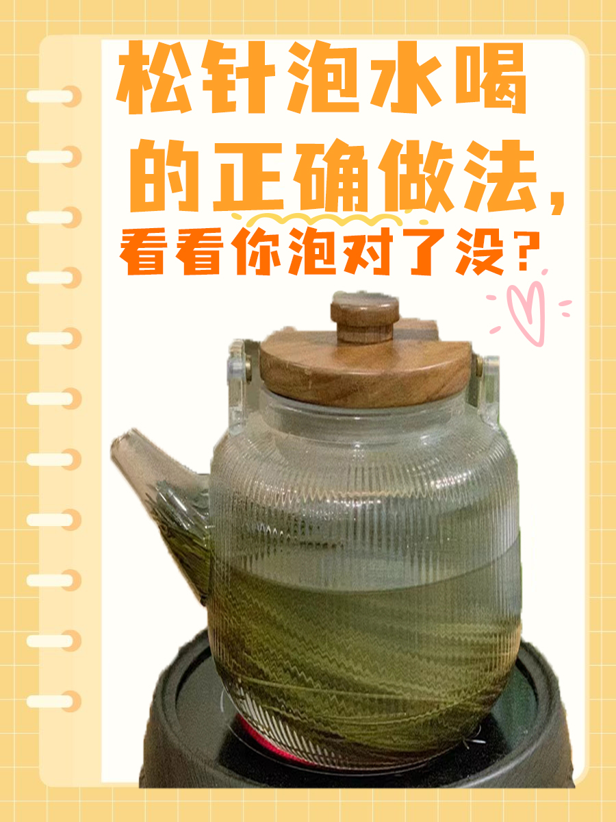 松针泡水喝的正确做法，看看你泡对了没？