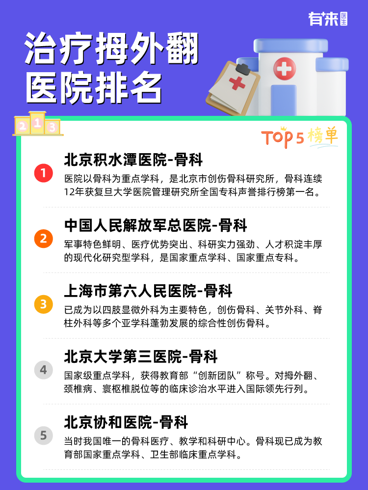 治疗拇外翻医院排名