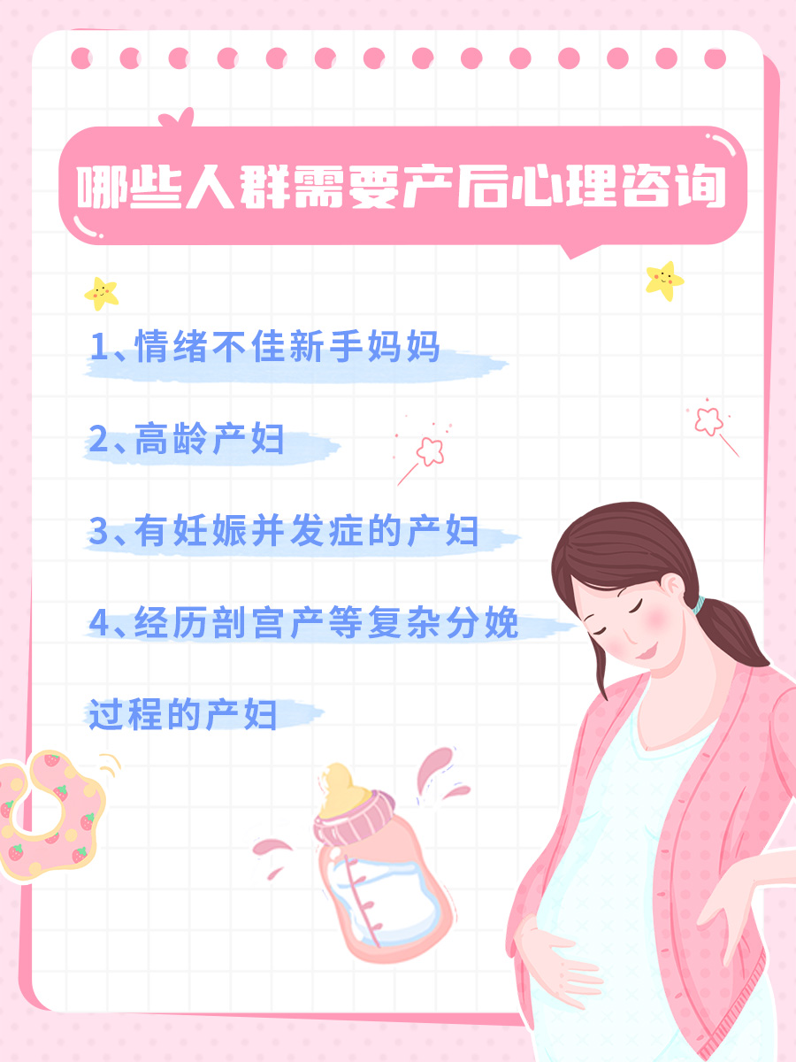 哪些人群需要产后心理咨询？