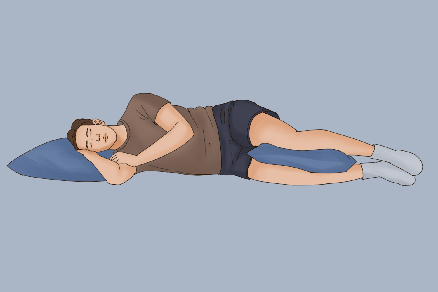 腰椎滑脱侧卧位图