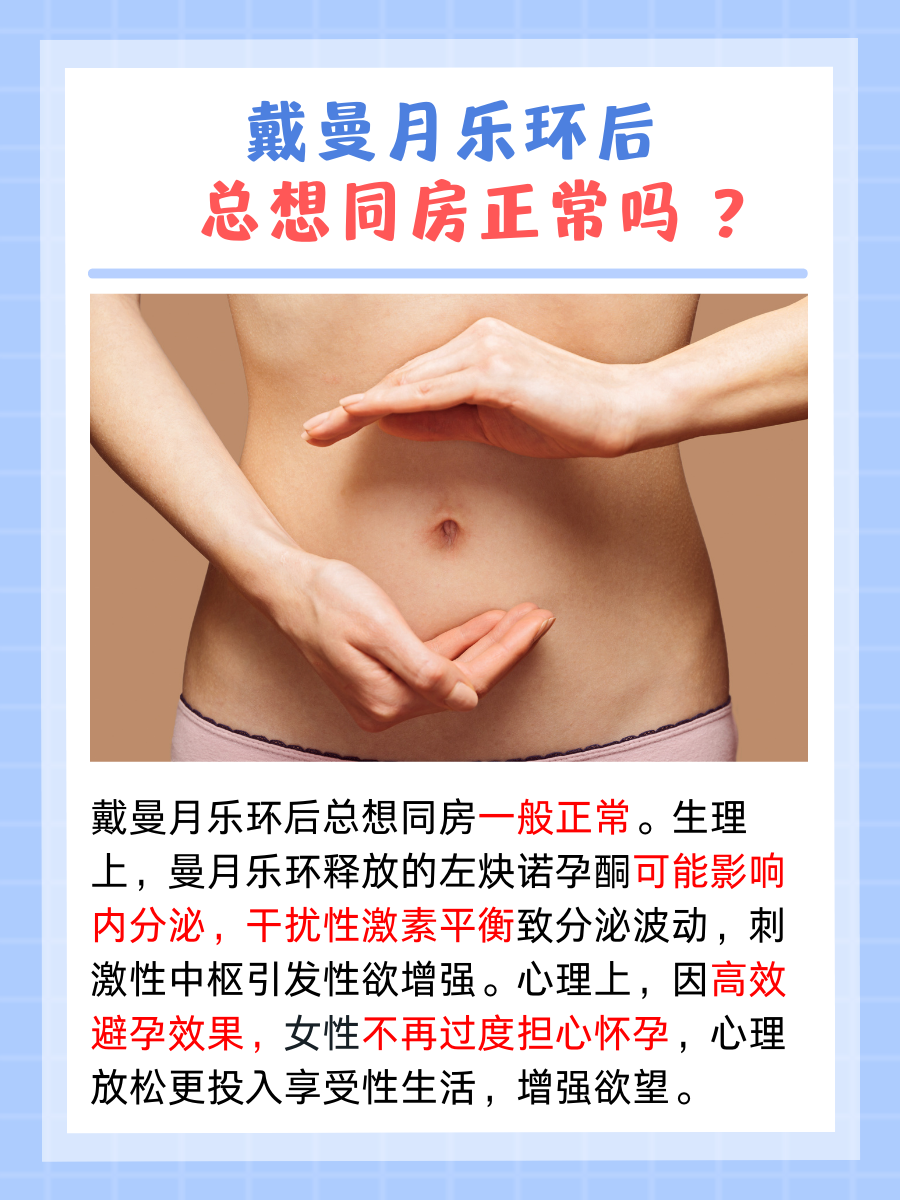 戴曼月乐环后总想同房正常吗 ?一文解析