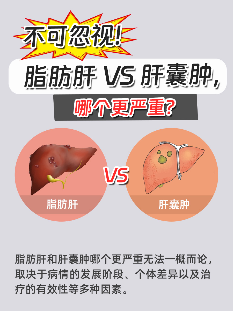 不可忽视!脂肪肝VS肝囊肿,哪个更严重?