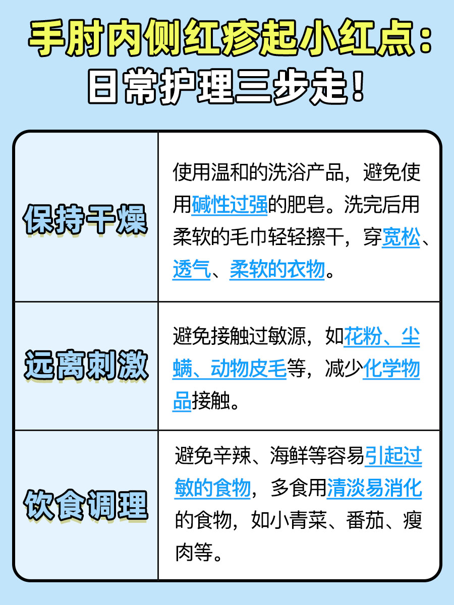 手肘内侧红疹起小红点？医生告诉你可能的原因！