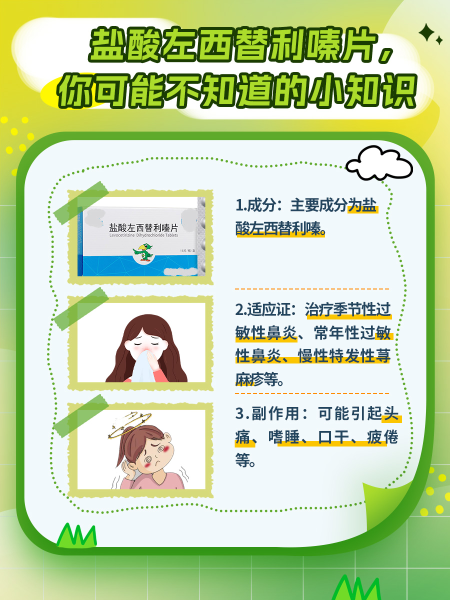 真相大公开！医生为何不开盐酸左西替利嗪片？