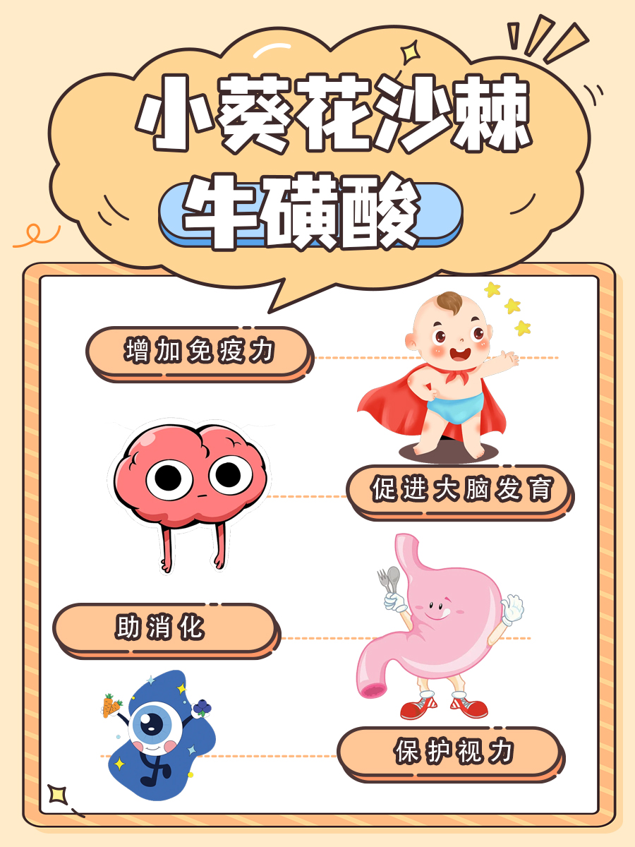 小葵花沙棘牛磺酸，真的是孩子的守护神吗？