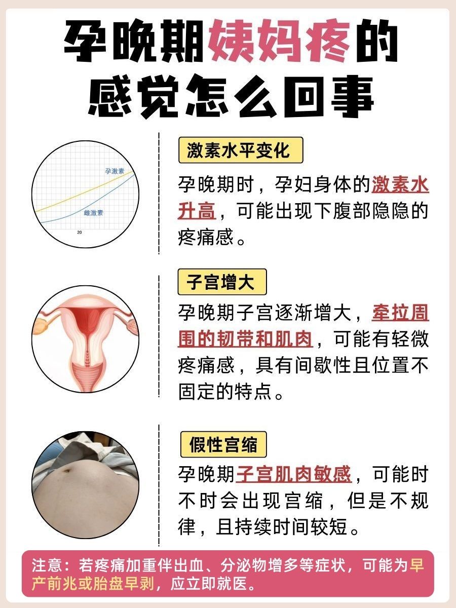 孕晚期经历“姨妈疼”?了解这些原因就不慌