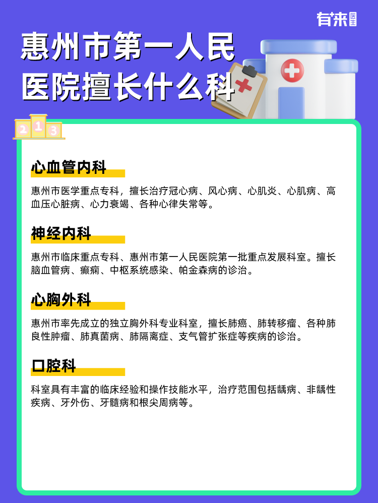 惠州市第一人民医院擅长什么科