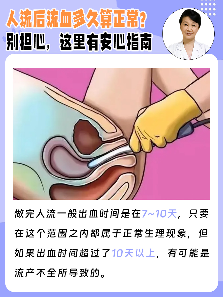 人流后流血多久算正常？别担心，这里有安心指南
