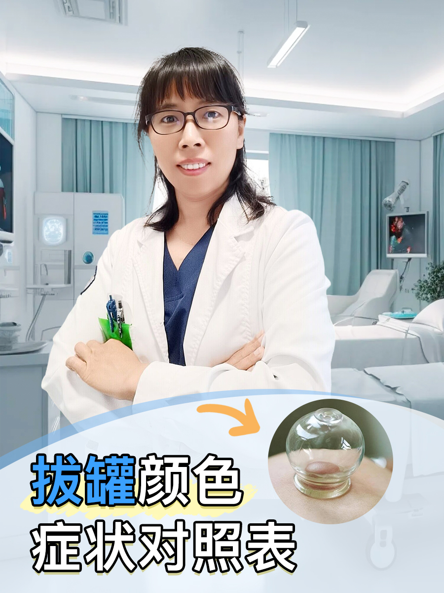 拔罐颜色症状对照表