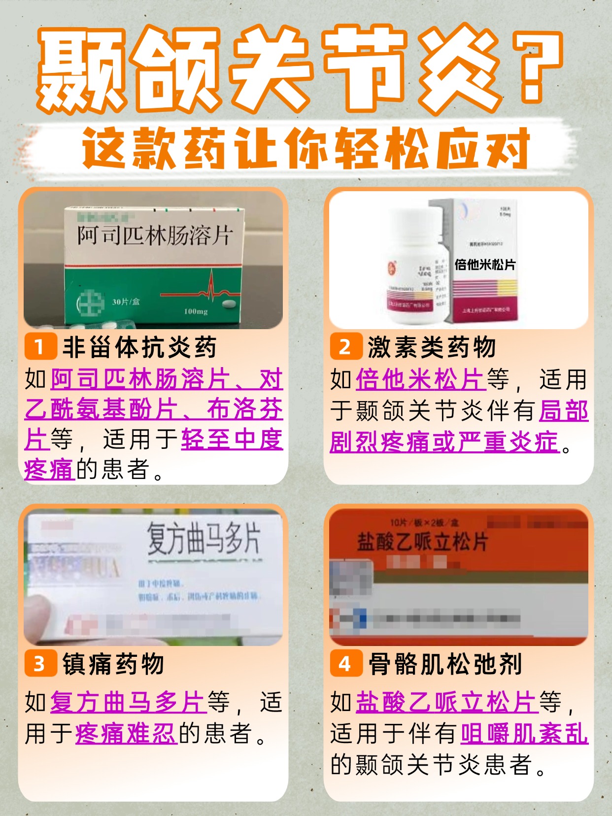 专治颞颌关节炎，这药你值得拥有