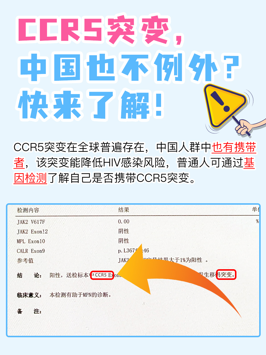 CCR5突变，中国也不例外？快来了解！