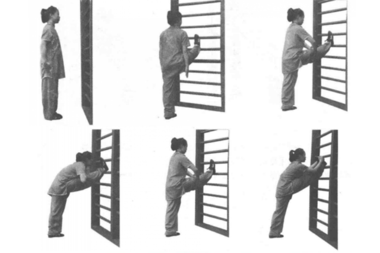  正压腿动作分解图