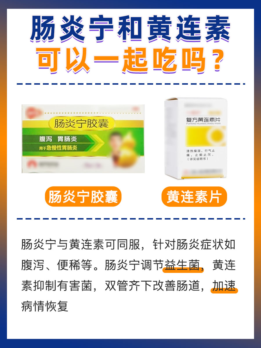 肠炎宁黄连素联手，肠道问题不再愁！