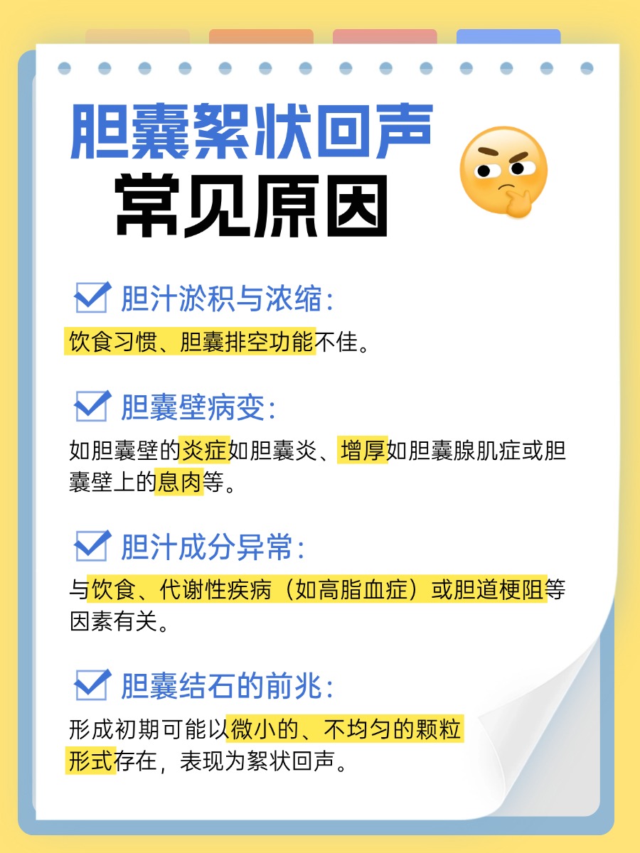 胆囊絮状回声，是在暗示什么？
