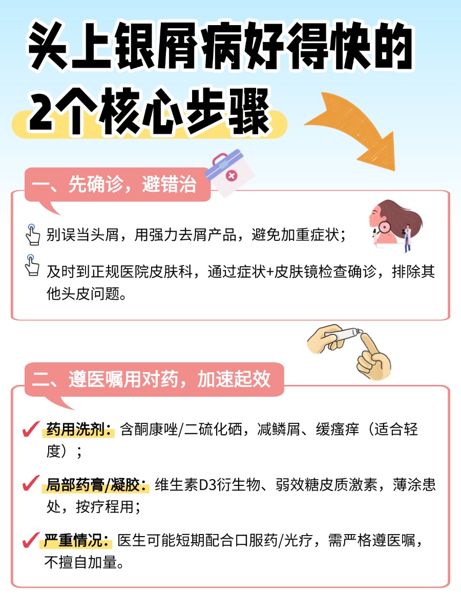 头上银屑病怎么好得快？医生来支招💐