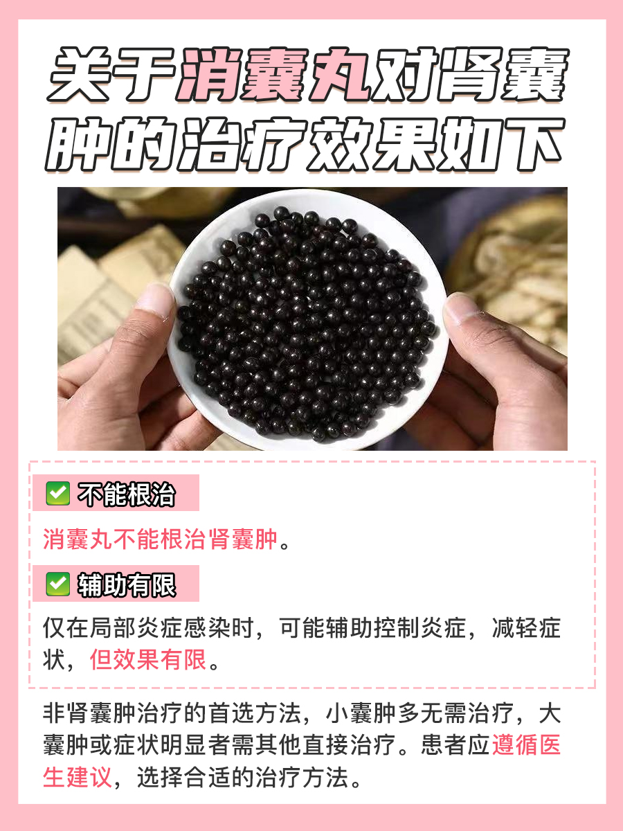 消囊丸可以治好肾囊肿吗？医生来解读
