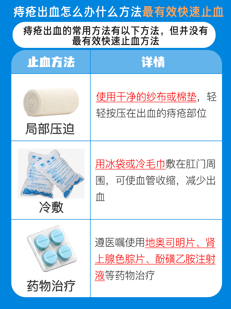 痔疮出血如何应对?最有效快速止血是真的吗?