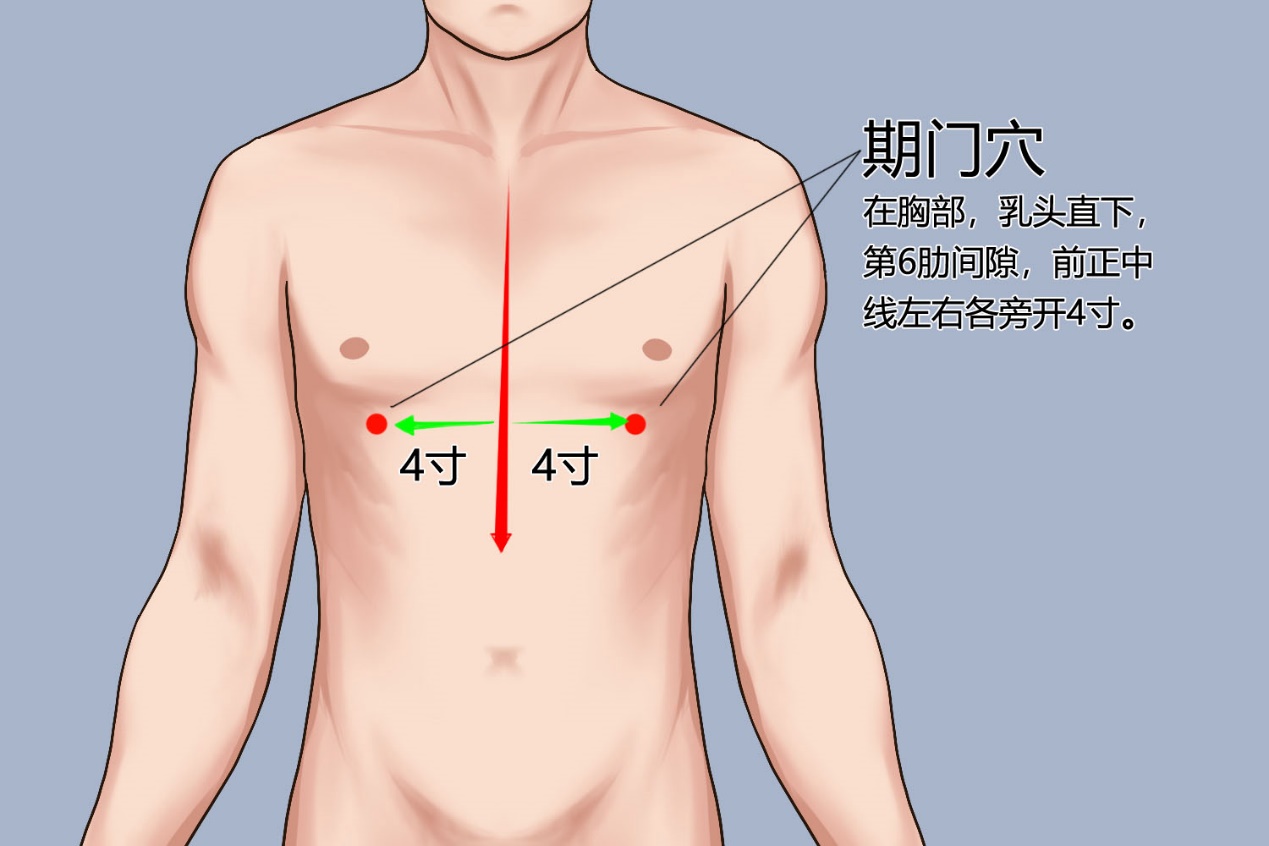 期门穴位置图