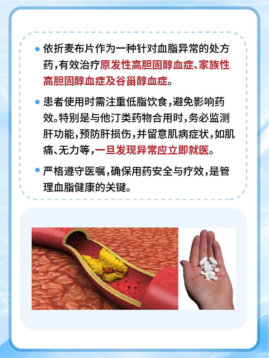 依折麦布片说明书，一文解析