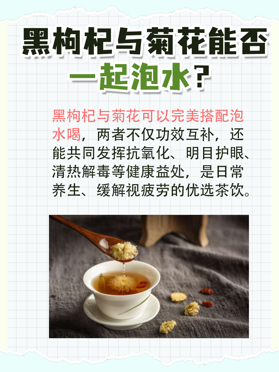 黑枸杞与菊花能否一起泡水？一文解析