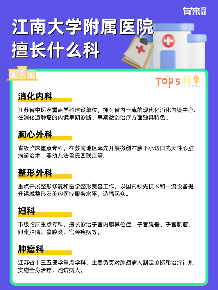 江南大学附属医院擅长什么科