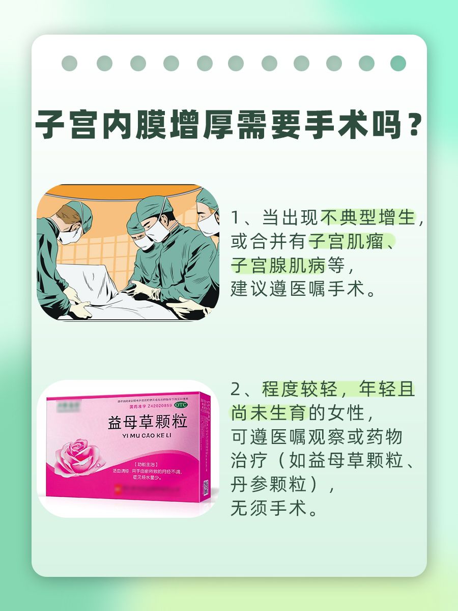 告别子宫内膜增生：是否该手术？