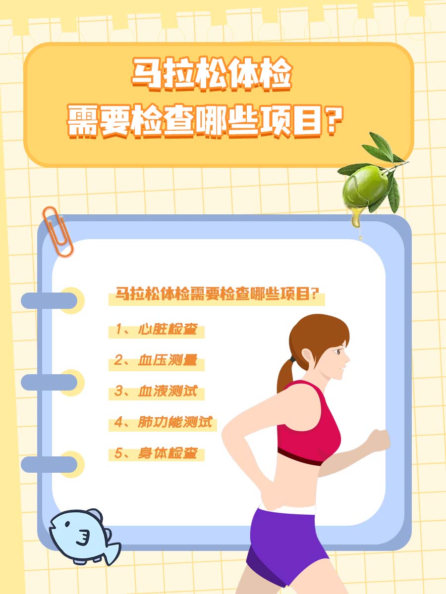 医生一文讲清：马拉松体检需要检查哪些项目？