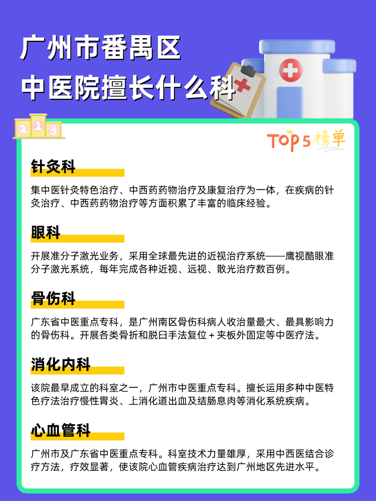 广州市番禺区中医院擅长什么科
