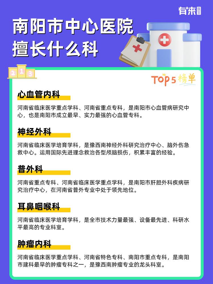 南阳市中心医院擅长什么科