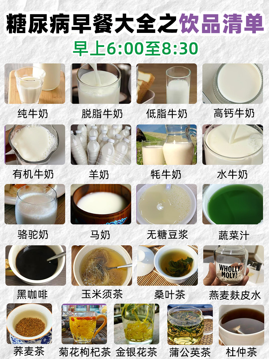 糖尿病早餐食谱大全