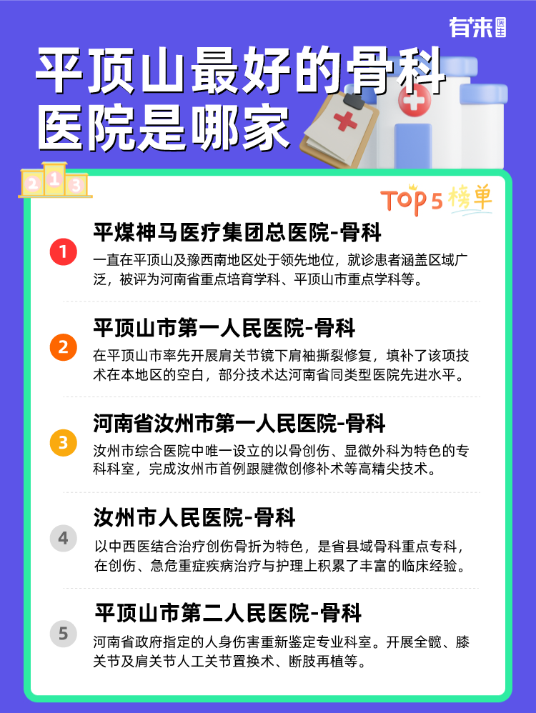 平顶山比较好的骨科医院是哪家