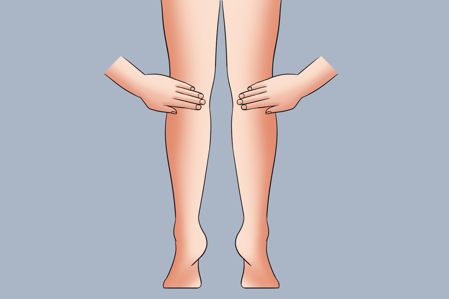 八虚去邪拍痧法拍两腘图