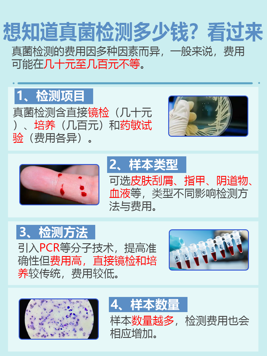 做一次真菌检测，预算够吗？