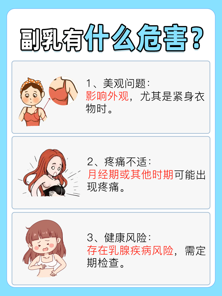 副乳的这些危害，不容忽视！