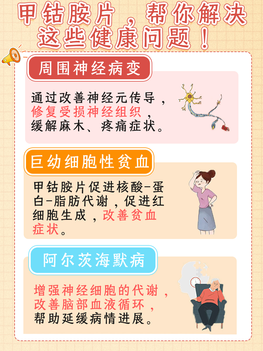 甲钴胺片适用哪些疾病？一文带你了解关键信息