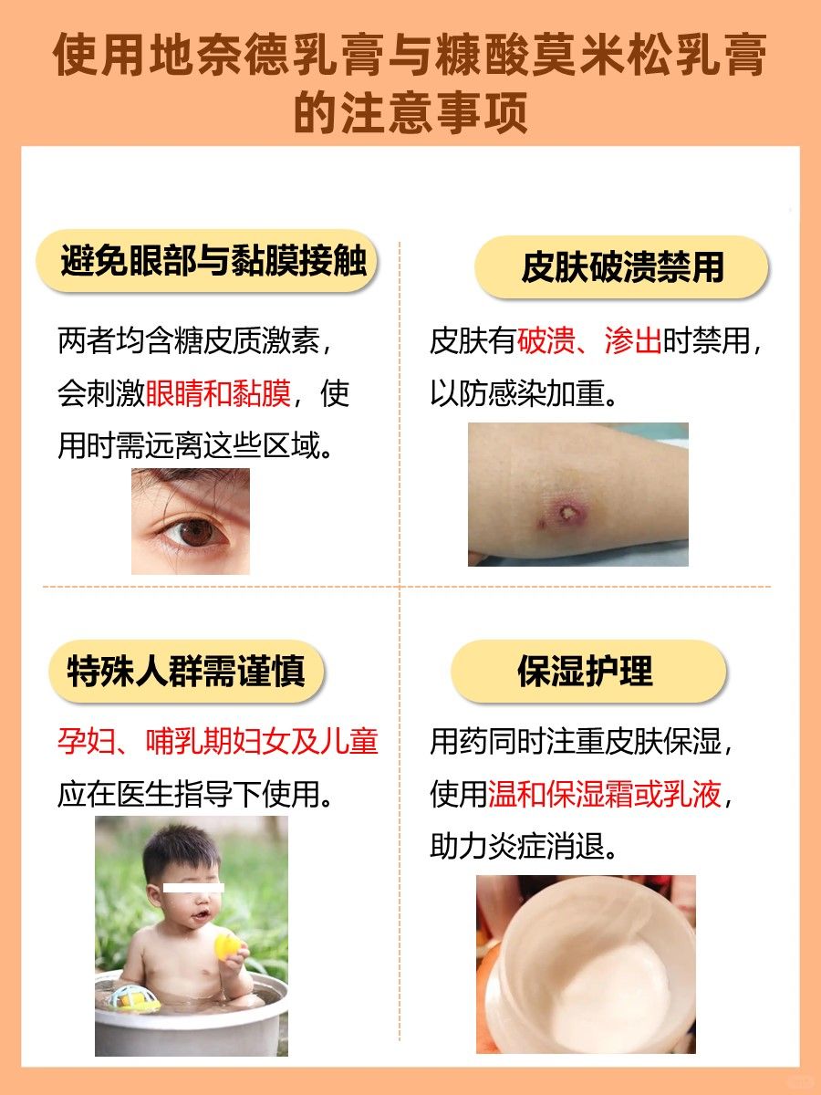 地奈德乳膏与糠酸莫米松乳膏：别再傻傻分不清！