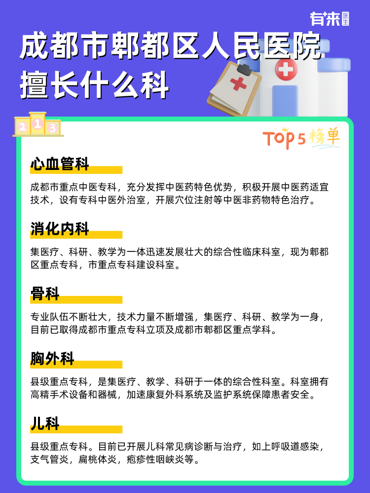 成都市郫都区人民医院擅长什么科