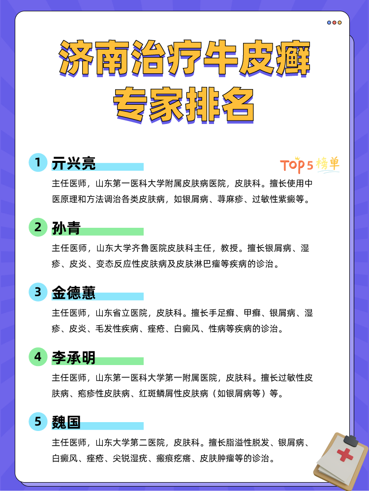 济南治疗牛皮癣专家排名