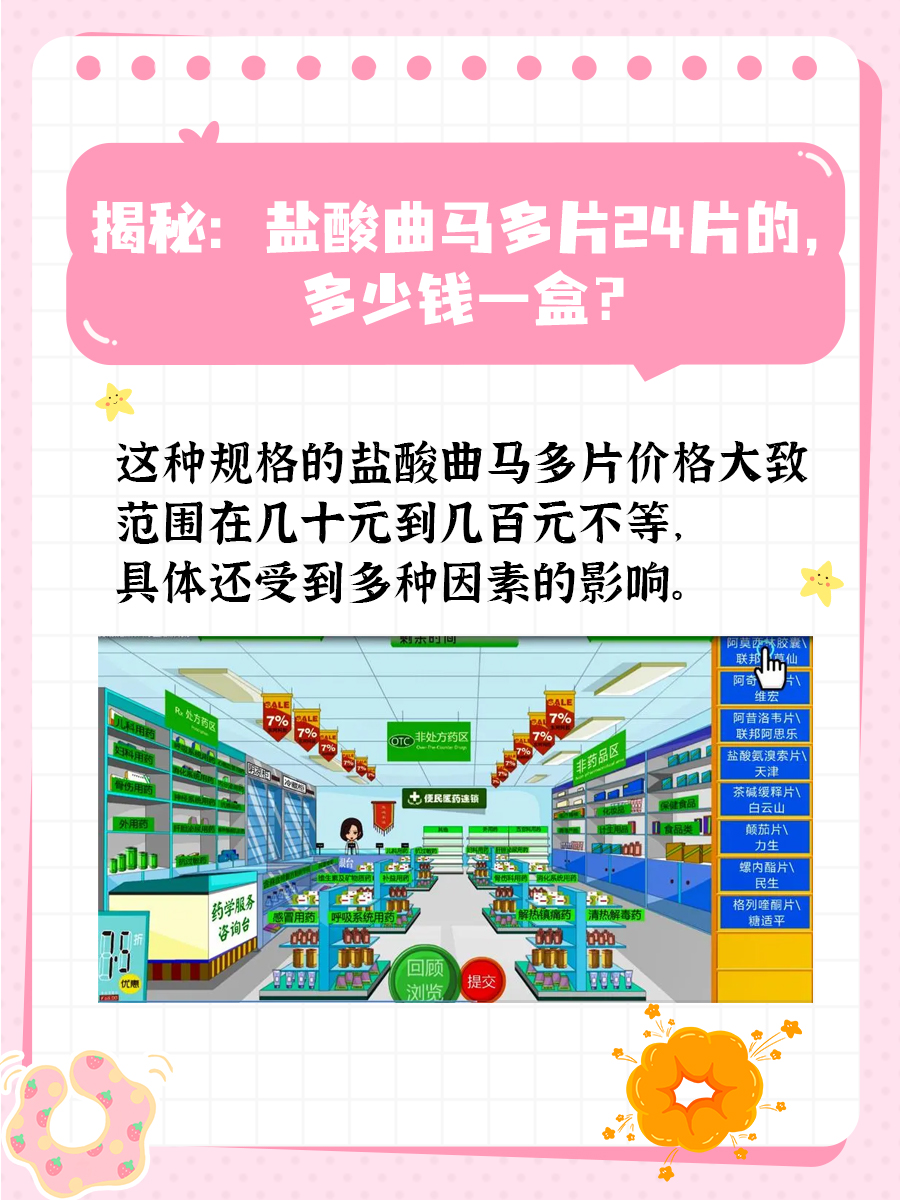 揭秘：盐酸曲马多片24片的，多少钱一盒？
