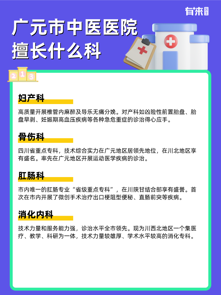 广元市中医医院擅长什么科